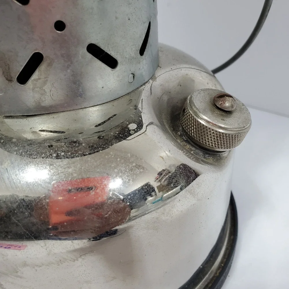 Coleman Lantern Green Vintage 220 Dual Mantle Nickel NOT Tested